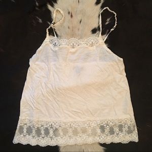 AEO tank top with lace details